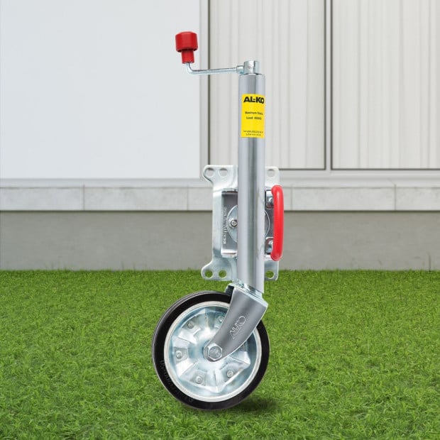 AL-KO 8-inch Swing Up Jockey Wheel with Large Swivel Bracket Image 9
