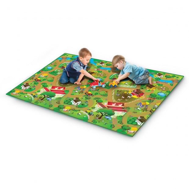 Rollmatz Baby Kids Play Floor Mat 200cm x 120cm - Farm Design Image 2