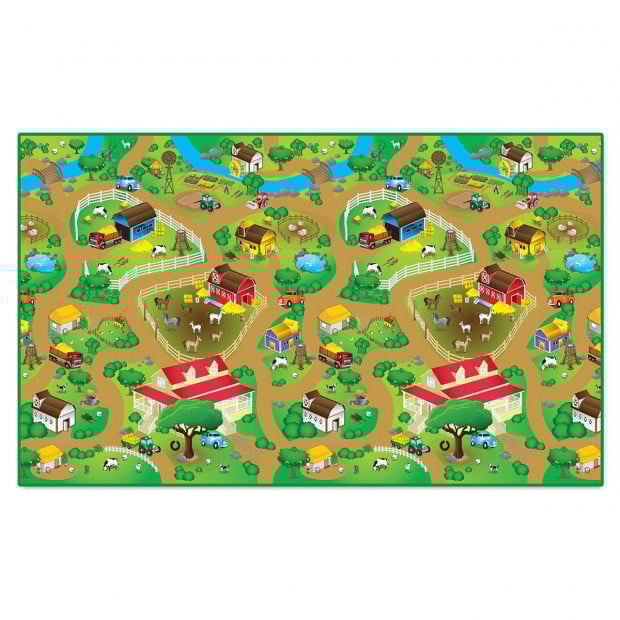 Rollmatz Baby Kids Play Floor Mat 200cm x 120cm - Farm Design Image 3