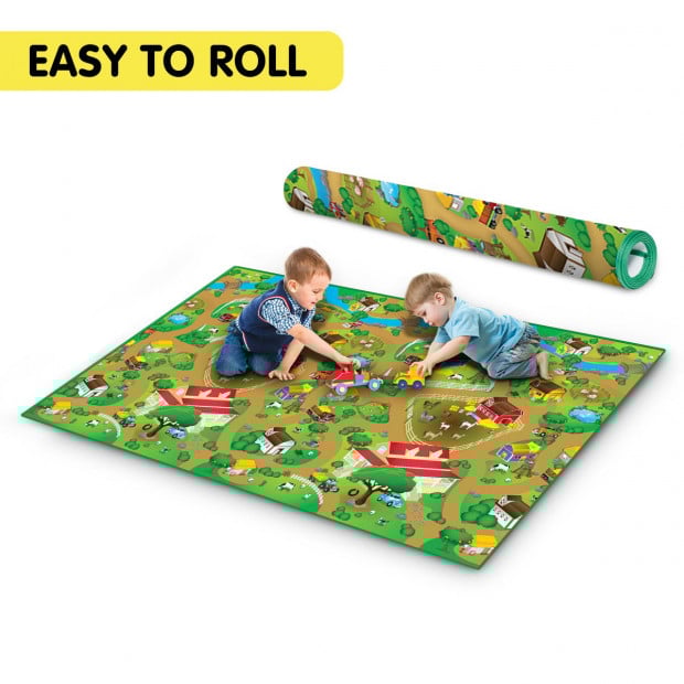 Rollmatz Baby Kids Play Floor Mat 200cm x 120cm - Farm Design Image 4