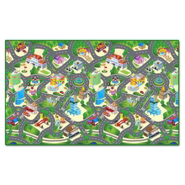 Rollmatz Baby Kids Play Floor Mat 200cm x 120cm - City Design Image 3