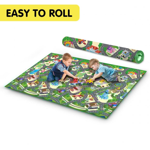Rollmatz Baby Kids Play Floor Mat 200cm x 120cm - City Design Image 4