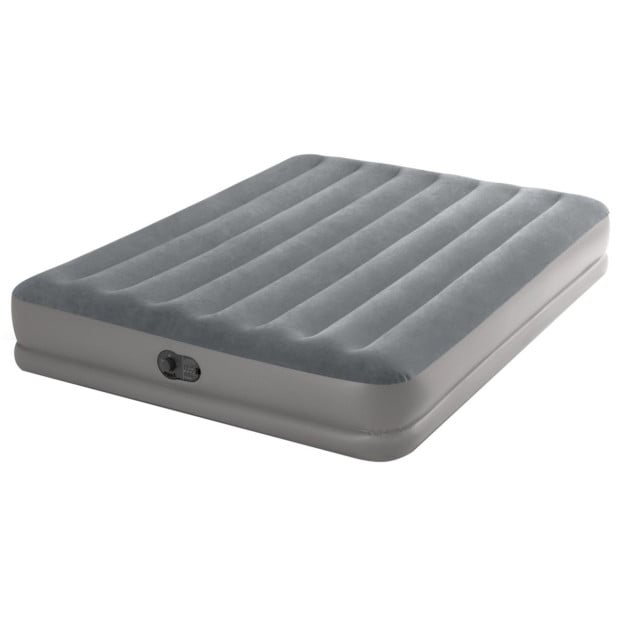 Intex Gray Dura-Beam Prestige Airbed with Fastfill USB Pump - Queen Image 2