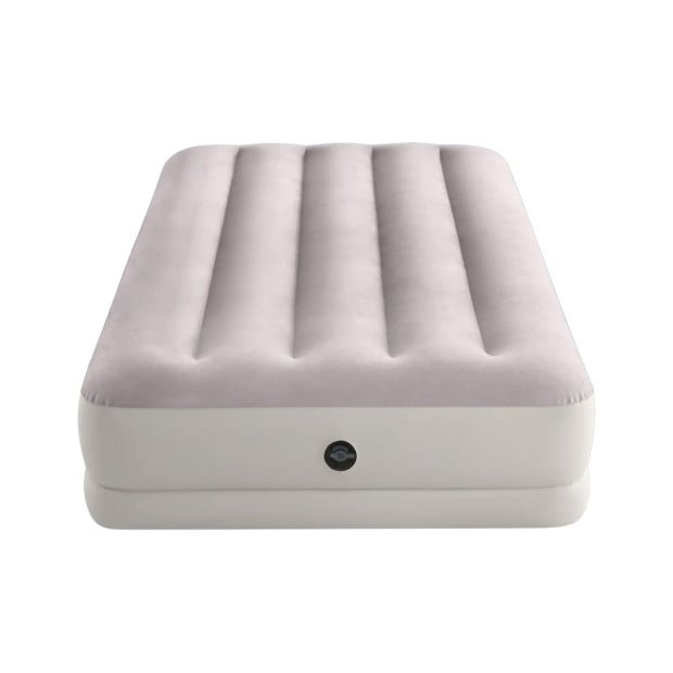 Intex Cream Dura-Beam Prestige Mid-Rise Airbed with USB Pump - Twin Image 5