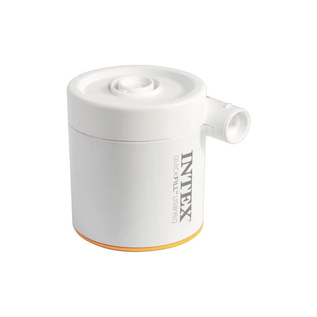 Intex Cream Dura-Beam Prestige Mid-Rise Airbed with USB Pump - Twin Image 6