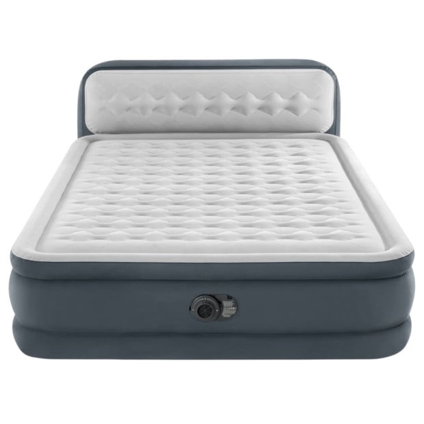 Intex Dura-Beam Deluxe Ultra Plush Headboard Air Mattress - Queen Image 2