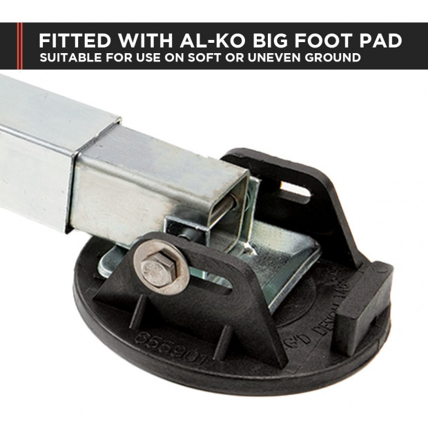 2x AL-KO 590mm Drop Down Stabiliser Leg Corner Fitted with Big Foot Image 7
