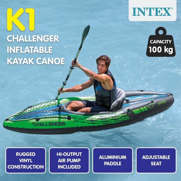 Intex Challenger K1 Inflatable Kayak 68305NP Image 10