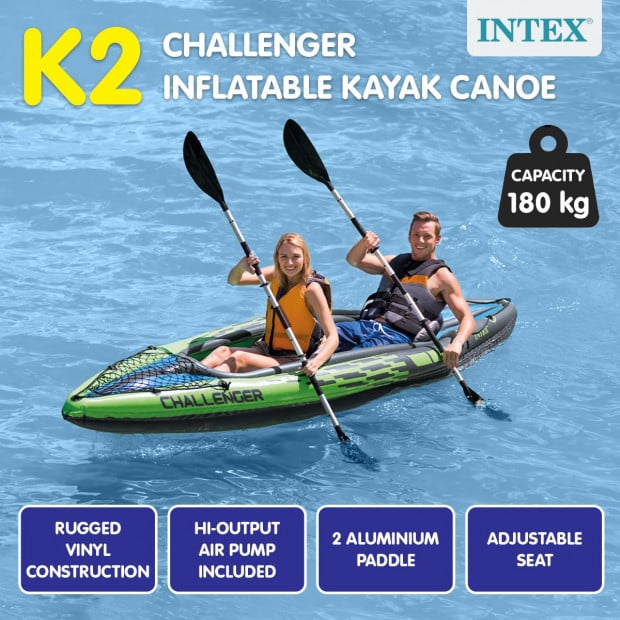 Intex Challenger K2 2-Seater Inflatable Kayak 68306NP Image 10