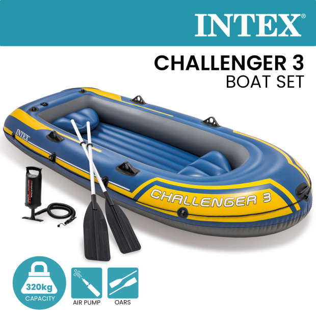 Intex Challenger 3 Boat Set 68370NP