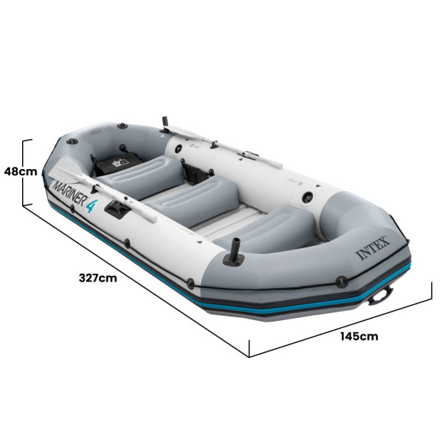 Intex Mariner 4 Inflatable Boat Set - 4 Person Image 4