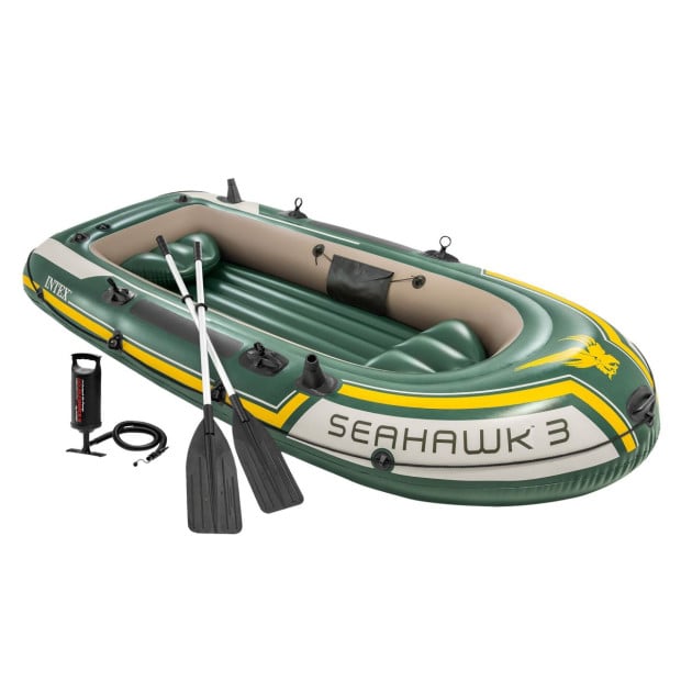 Intex Seahawk 3 Inflatable Boat Set - 3-Person Image 2