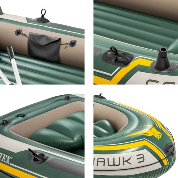 Intex Seahawk 3 Inflatable Boat Set - 3-Person Image 5