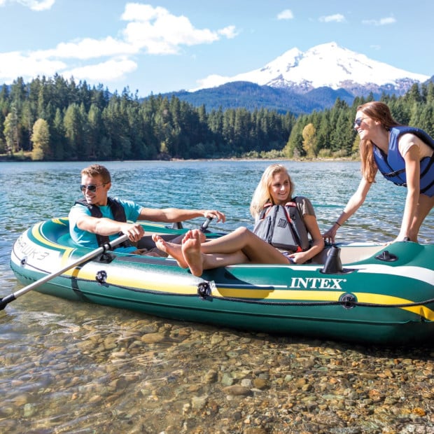 Intex Seahawk 3 Inflatable Boat Set - 3-Person Image 7