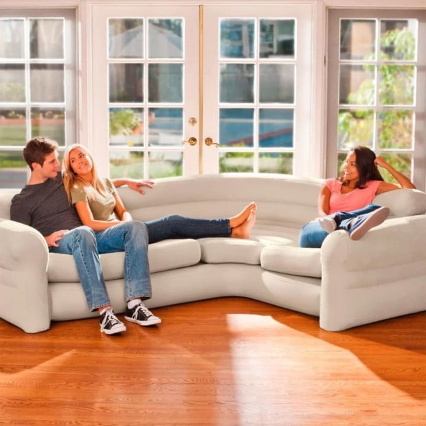 Intex Corner Sofa Inflatable Couch - L-Shaped Corner Sofa Image 7