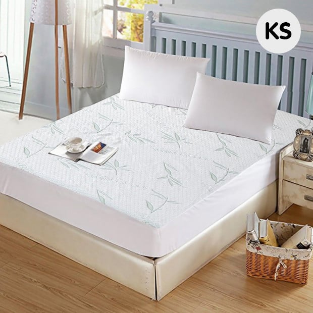 Waterproof Bamboo Fully Fitted Mattress Protector King Single