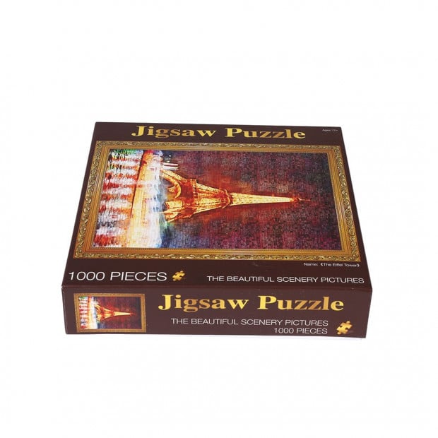 Jigsaw Puzzles 1000 Piece Eiffel Tower Adult Kids DIY Puzzle Toys Image 6