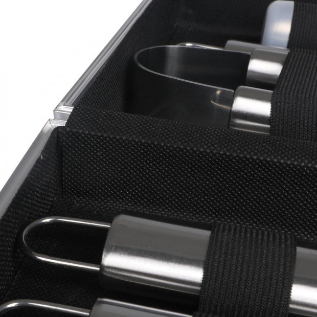 18Pcs Stainless Steel BBQ Tool Set Outdoor Barbecue Utensil Aluminium Image 6
