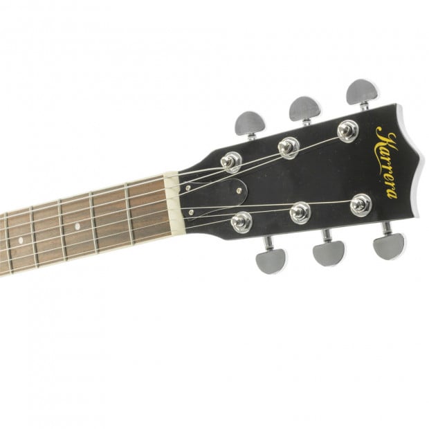 Karrera 6 String Resonator Banjo Guitar - Black Image 2