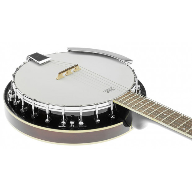 6 String Resonator Banjo - Brown Image 6