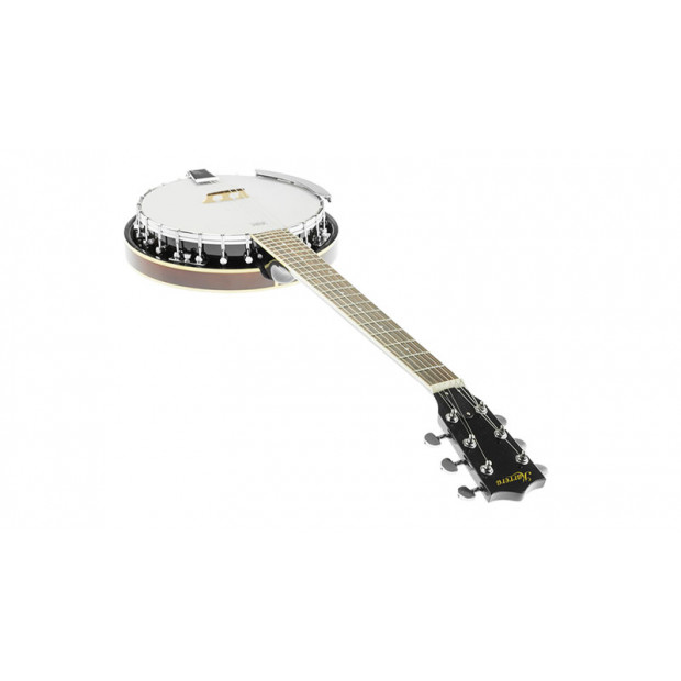 6 String Resonator Banjo - Brown Image 3