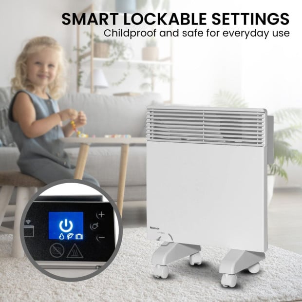 Noirot 1000W 7358-3TP Spot Plus Electric Panel Heater w/ Wi-Fi Timer Image 7