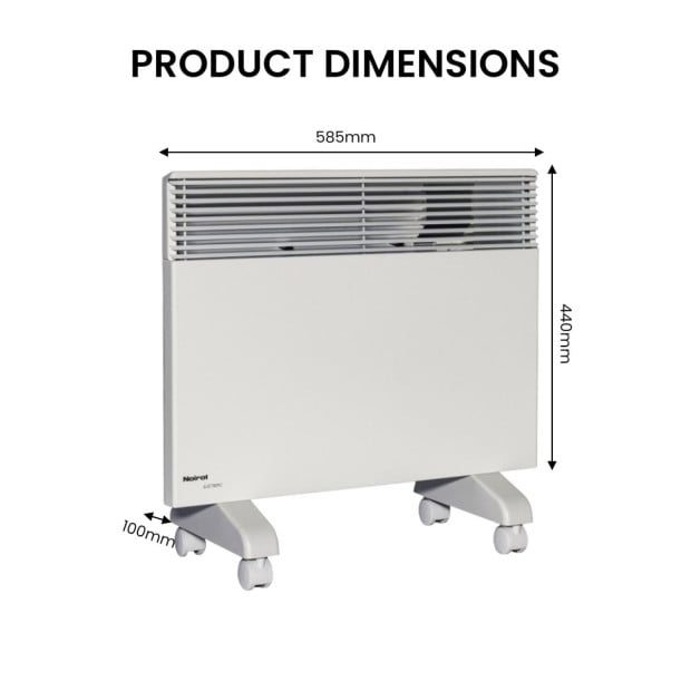 Noirot 7358-5TPRO 1500W Panel Heater w/ Wi-Fi Timer Refurbished Image 8