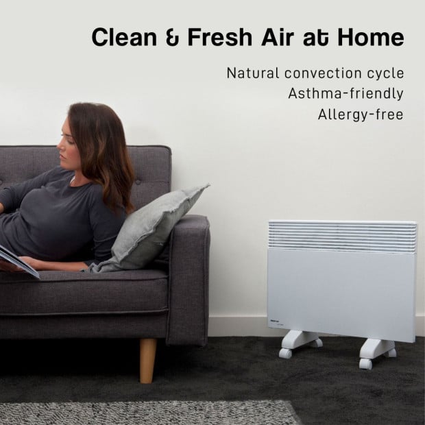 Noirot 2000W 7358-7 Electric Panel Heater with Castors - Refurbished Image 9