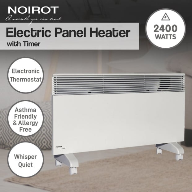 Noirot 7358-8T 2400W Spot Plus Electric Panel Heater w/ Timer - Refurbished