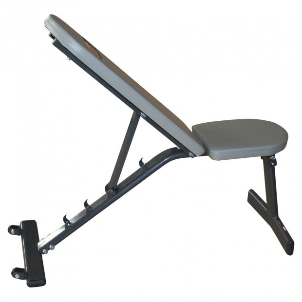 Adjustable Folding Workout Bench Press - Grey Image 5
