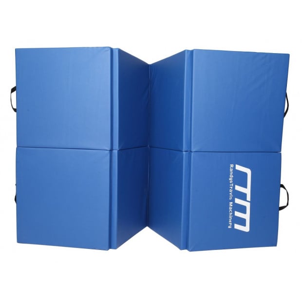 Yoga Fold Exercise Mat Blue Image 2