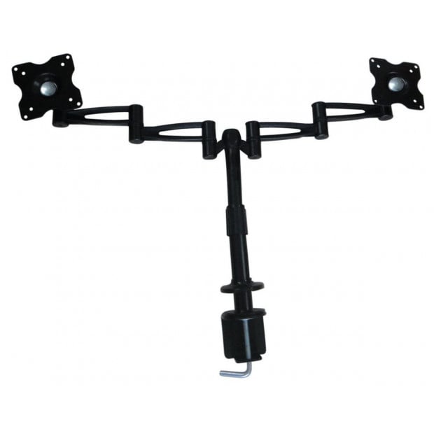 Two-screen 10-25In Desk Monitor Tv Plasma Led Lcd Work Mount Image 3