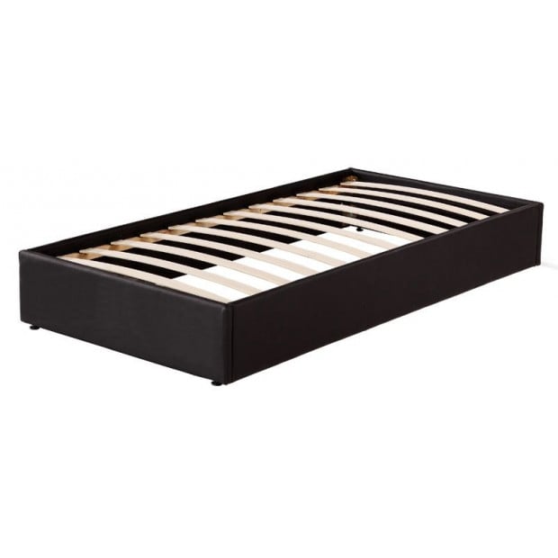 Pu Leather Single Bed Ensemble Frame Image 3