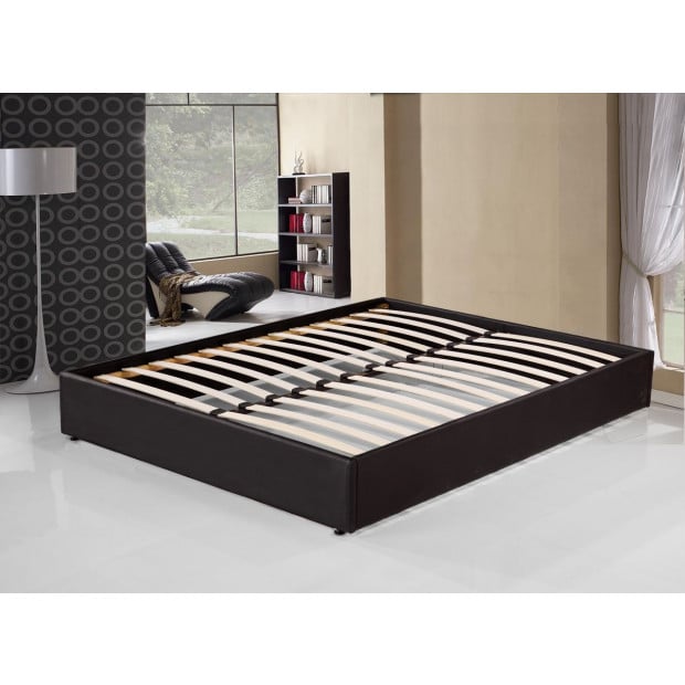 Pu Leather Double Bed Ensemble Frame Image 2