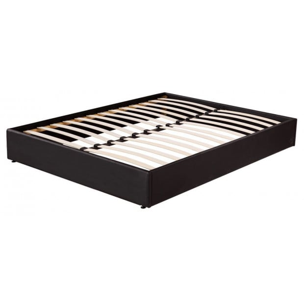 Pu Leather Double Bed Ensemble Frame Image 4