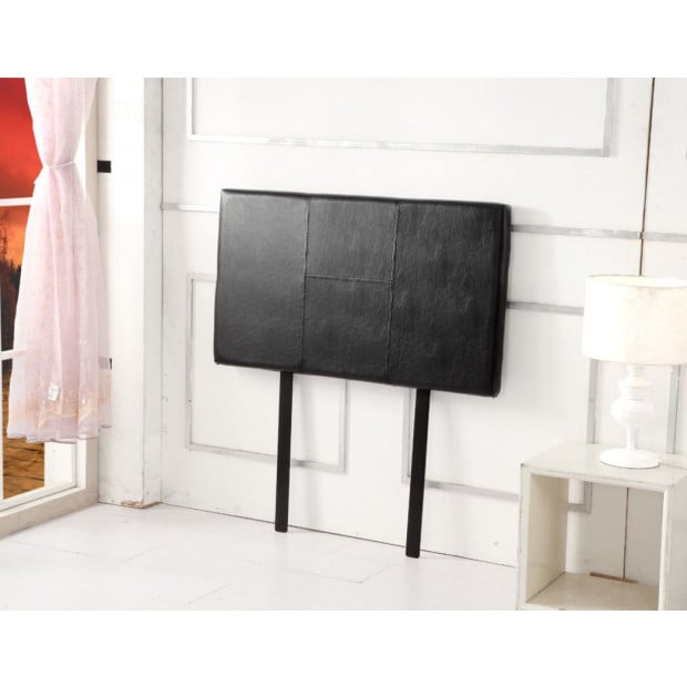 Pu Leather Single Bed Headboard Bedhead - Black