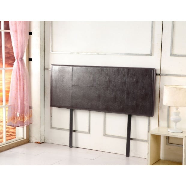 Pu Leather Queen Bed Headboard Bedhead - Brown