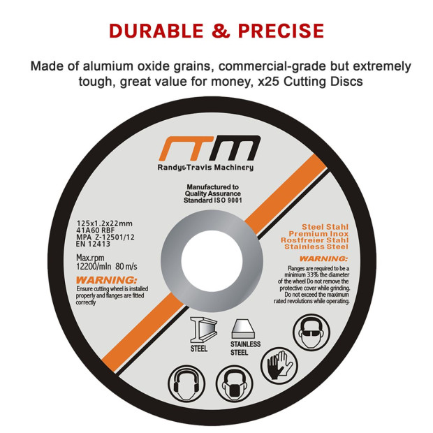 125mm 5 Cutting Disc Wheel For Angle Grinder X25 Image 7