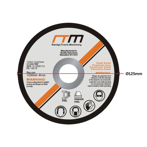 50x 125mm 5 Cutting Disc Wheel For Angle Grinder Image 8