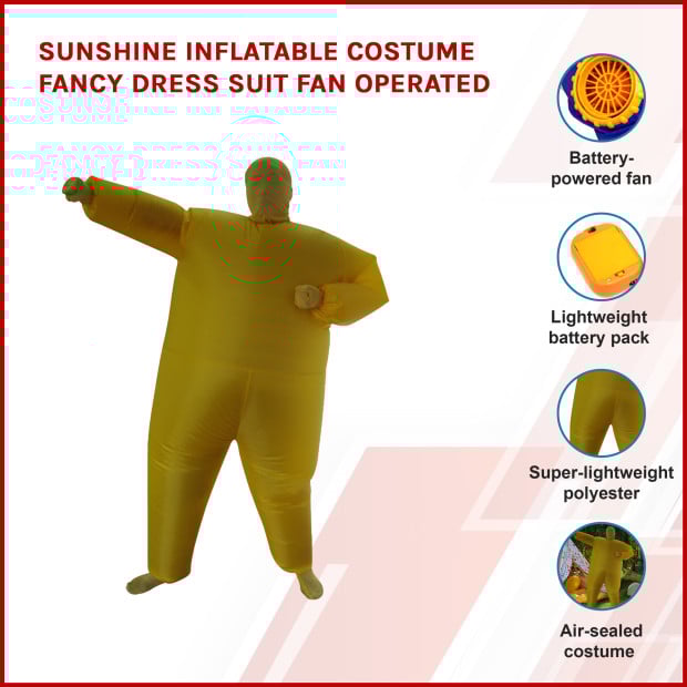 Sunshine Inflatable Costume Fancy Dress Suit Fan Operated Image 3