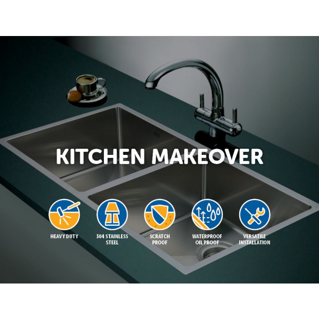 Stainless Steel Sink - 865 x 440mm x 190mm Image 3