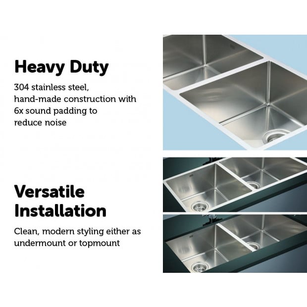 Stainless Steel Sink - 865 x 440mm x 190mm Image 4