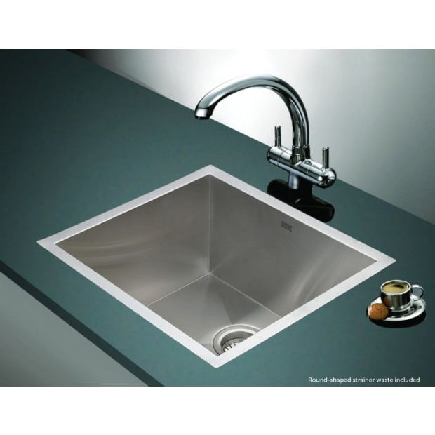 510x450mm Handmade Stainless Steel Kitchen Laundry Sink With Waste