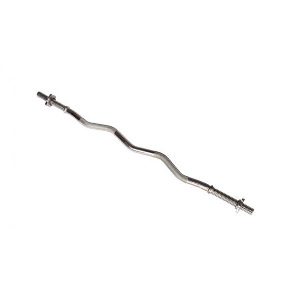 Curl Bar With Spinlock Collars