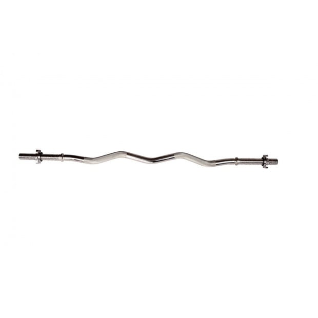 Curl Bar With Spinlock Collars Image 2