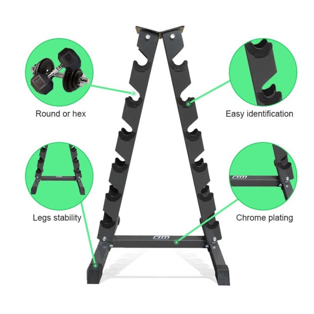 Steel Vertical Dumbbell Rack Weight Stand Image 2
