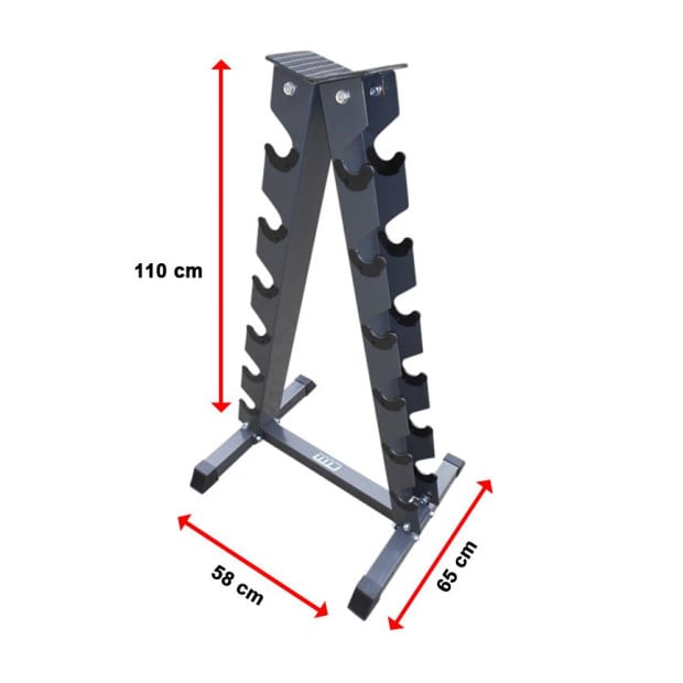 Steel Vertical Dumbbell Rack Weight Stand Image 3