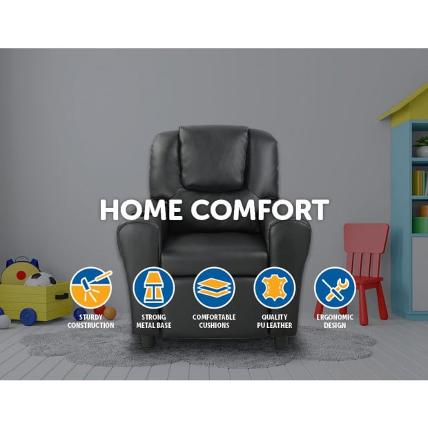 Leather Kids Recliner Image 2