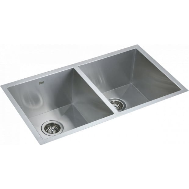 820x457mm Handmade Stainless Steel Kitchen Laundry Sink With Waste Image 5