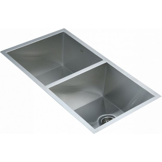 820x457mm Handmade Stainless Steel Kitchen Laundry Sink With Waste Image 6